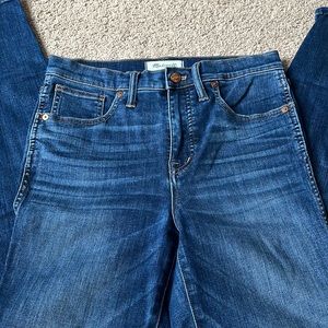 Madewell 10” high rise skinny jeans